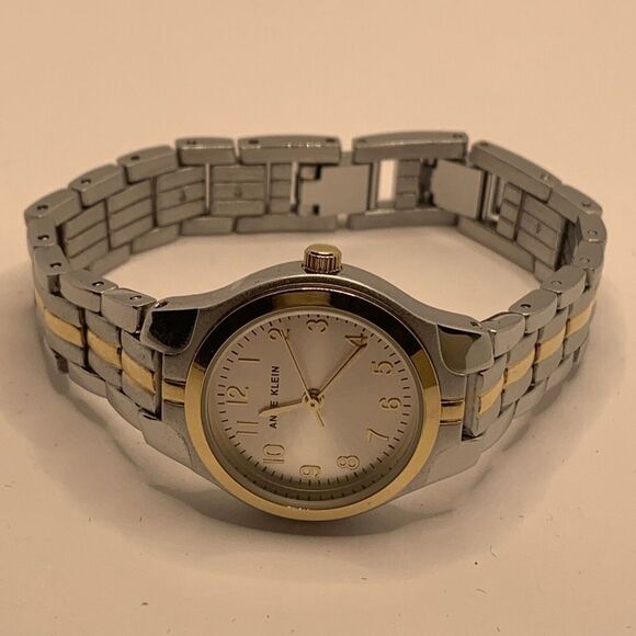 Anne Klein 10-5491SVTT Women's Stainless Steel Analog Silver Dial Watch MGK19 - Picture 6 of 9